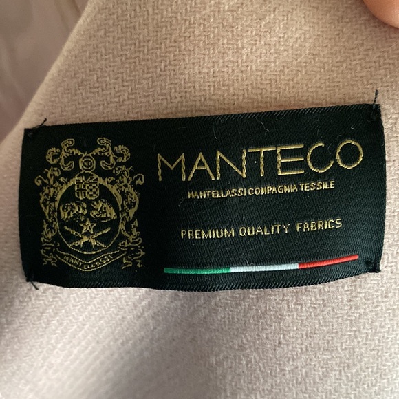 Zara Wool Blend Double Breasted Coat in Pale Pink - Picture 13 of 14